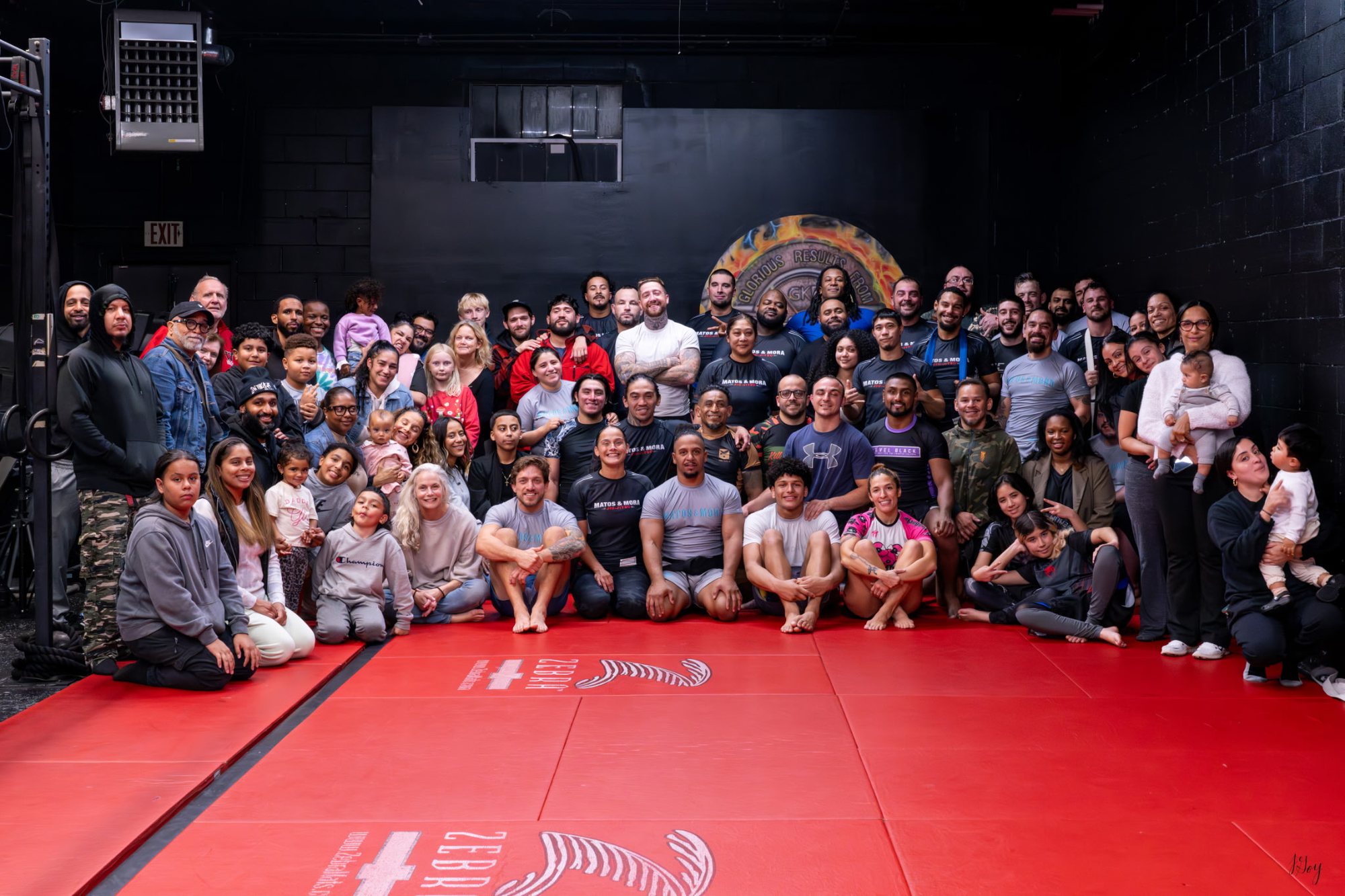 The Matos & Mora Jiu-Jitsu community gathered on the mats